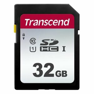 Карта памяти SDHC UHS-I U1 Transcend 32 ГБ, 100 МБ/с, Class 10, TS32GSDC300S, 1 шт, без адаптера