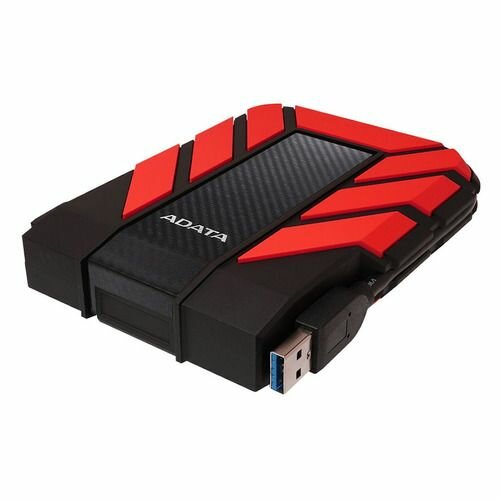 Внешний жесткий диск 2.5" USB3.0 1Tb A-Data AHD710P-1TU31-CRD черный красный - фото №1