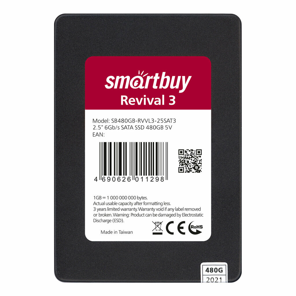 Накопитель 2,5" SSD Smartbuy Revival 3 480GB TLC SATA3