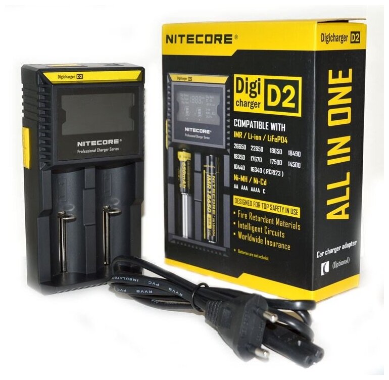 Зарядное уст-во NITECORE D2 без автоадаптера