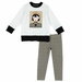 Комплект одежды Chicco, свитшот и легинсы, повседневный стиль, размер 104, белый