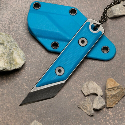 Нож шейный синий нож шейный сталкер