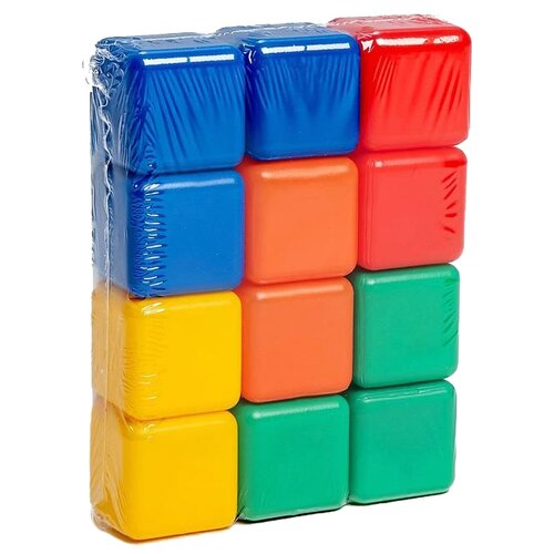 Набор цветных кубиков (12 шт, 40*40) 1200601