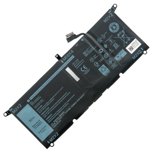 Аккумулятор (батарея) ZeepDeep (0H754V) для ноутбука Dell XPS 13 9370, 7.6V 6500mAh клавиатура для ноутбука dell xps 13 9370 9380 с подсветкой p n pk1320c2a00 03cm18