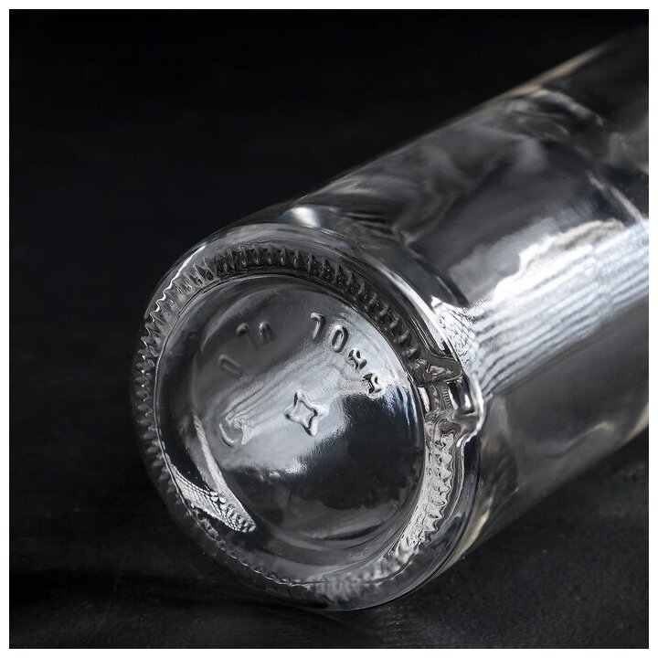 Бутылка стеклянная «Оригинальная», 700 мл, h=32 см, цвет прозрачный - фотография № 2