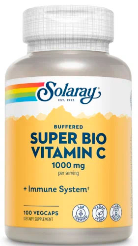 Solaray Super Bio Vitamin C витамин C медленного высвобождения 100 капсул