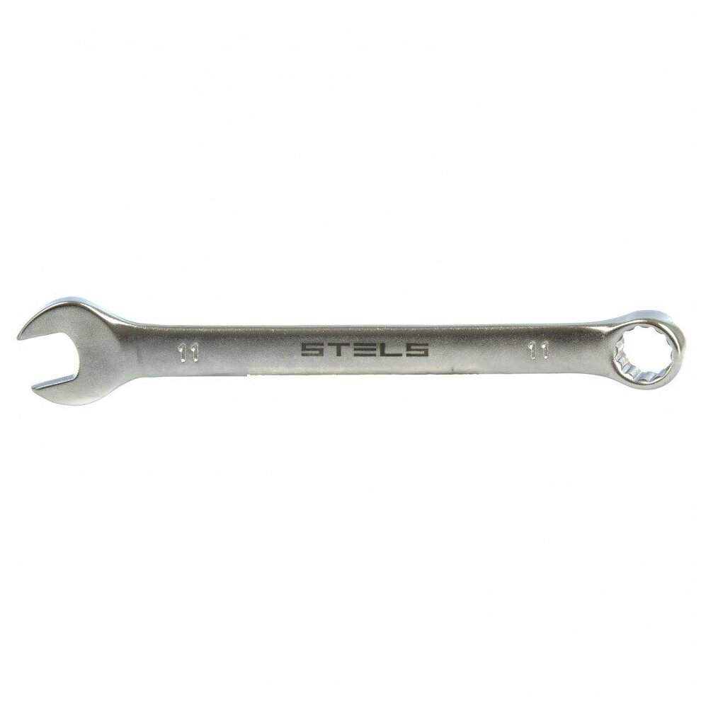 Ключ комбинированный Stels 11 мм, CrV, матовый хром 15207