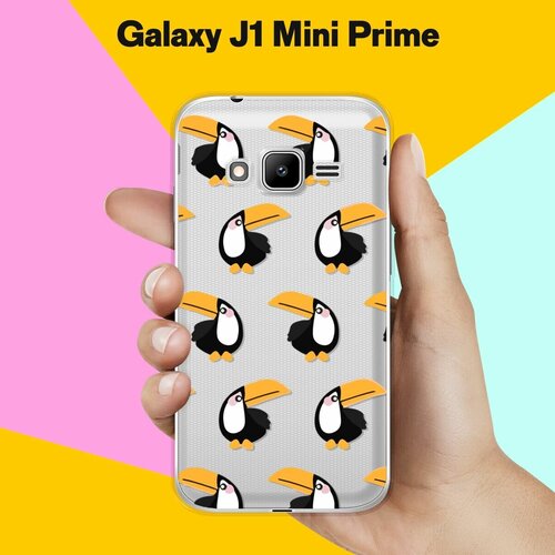 Силиконовый чехол на Samsung Galaxy J1 Mini Prime Туканы / для Самсунг Галакси Джей 1 Мини Прайм пластиковый чехол лев мандала на samsung galaxy s4 mini самсунг галакси с 4 мини