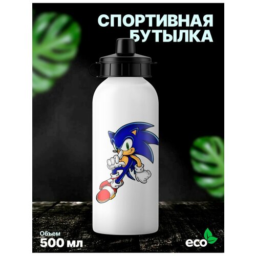 фото Спортивная бутылка для воды соник rocket print