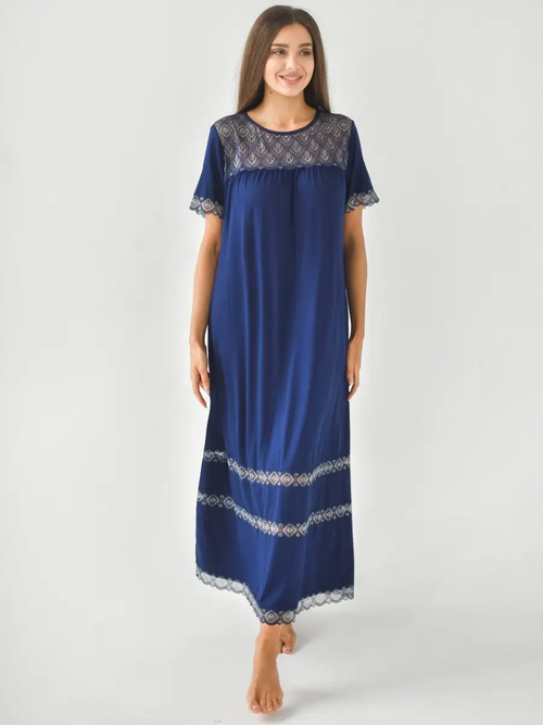 Сорочка Текстильный Край, размер 58, синий