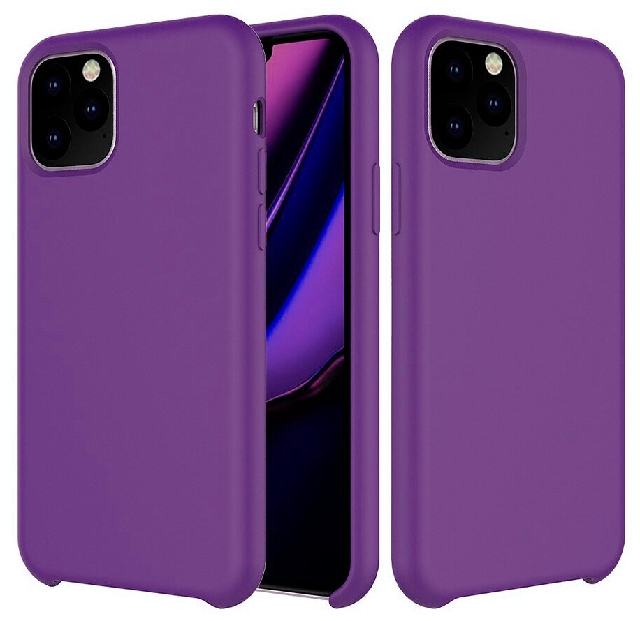 Силиконовая накладка без логотипа (Silicone Case) для Apple iPhone 11 Pro фиолетовый