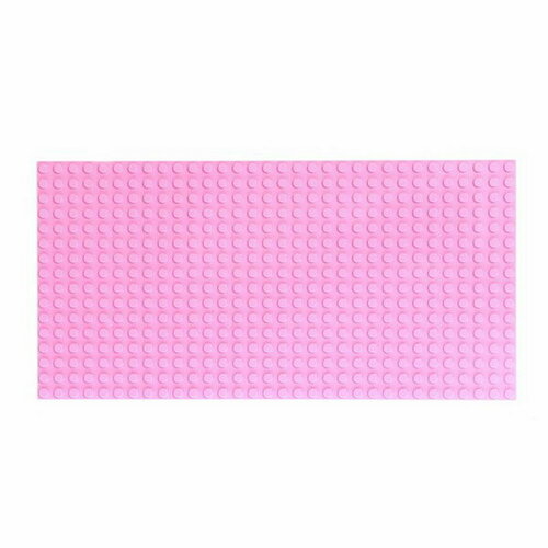 Пластина-основание для конструктора, 25.5 x 12.5 см, цвет розовый