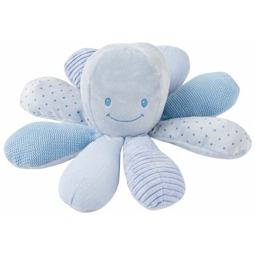 Игрушка мягкая Nattou Soft toy Lapidou Activity Octopus Осьминог blue 879729