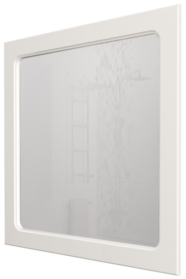 Зеркало для ванной Прованс 85 Белый глянец