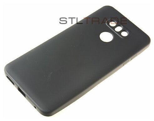 Силиконовый чехол TPU Case Металлик для LG G6 черный