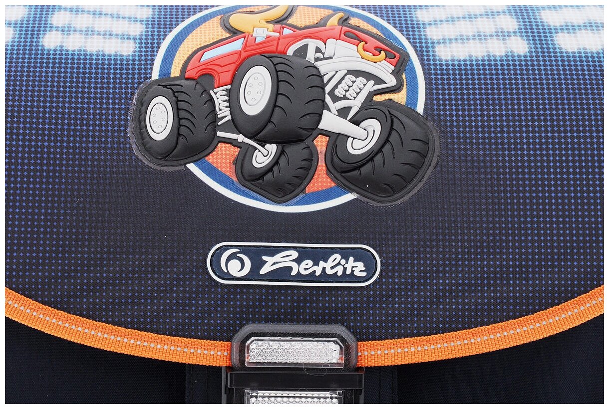 Ранец Herlitz, Smart Monster truck синий - фото №6