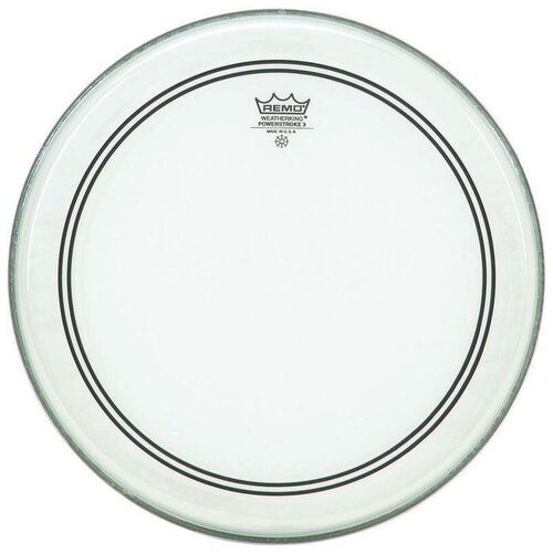 Remo Powerstroke 3 Custom Bass PTS PT-6324-BX пластик для маршевого бас-барабана, 24' ludwig lw1218p3swv powerstroke 3