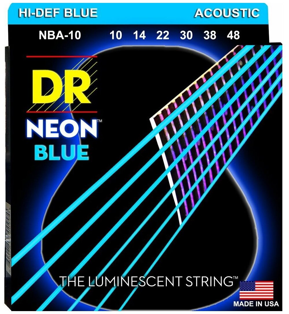 NEON Струны для акустических гитар DR NBA-10