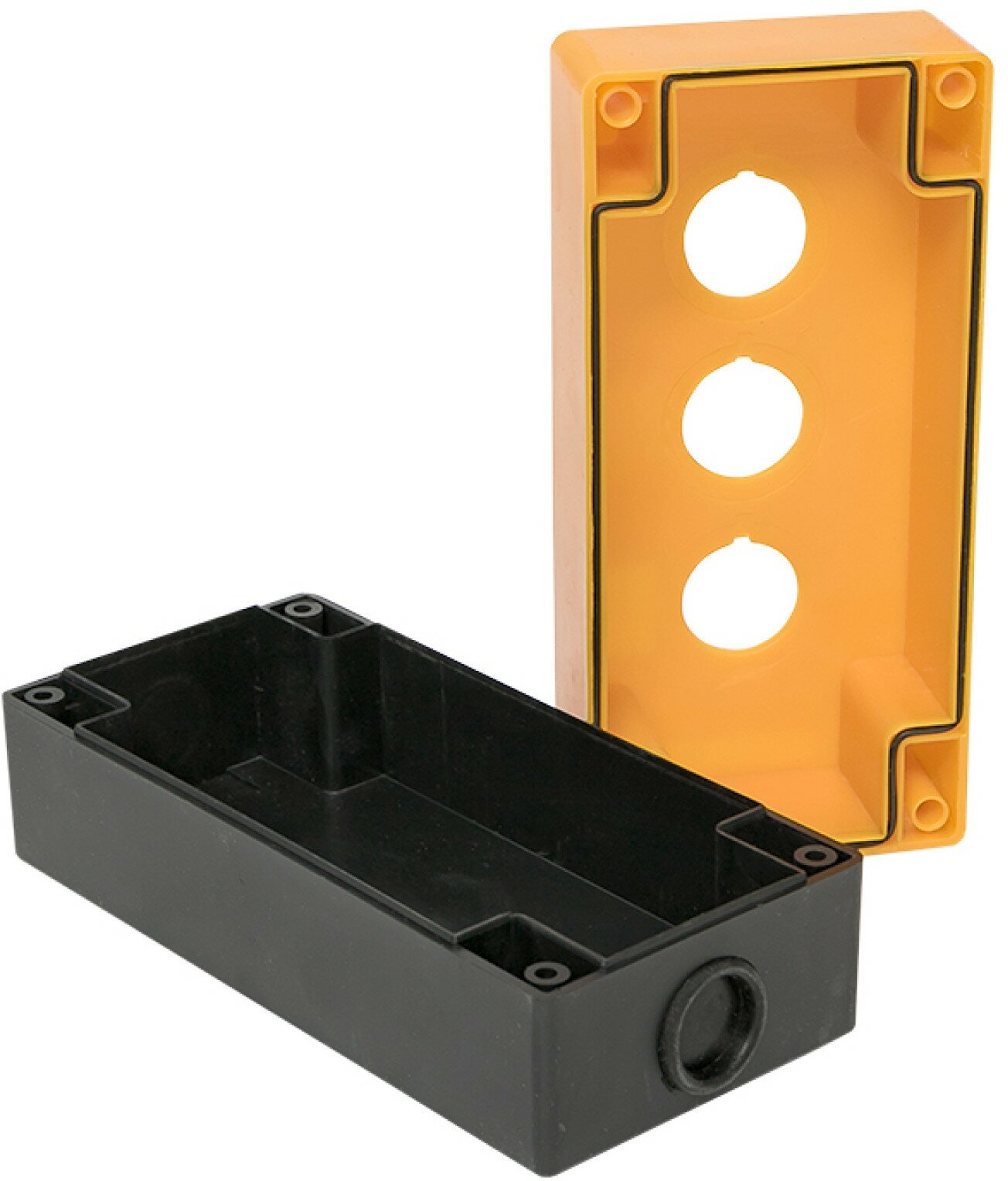 cpb-103-o Корпус КП103 пластиковый 3 кнопки желтый PROxima EKF - фото №11