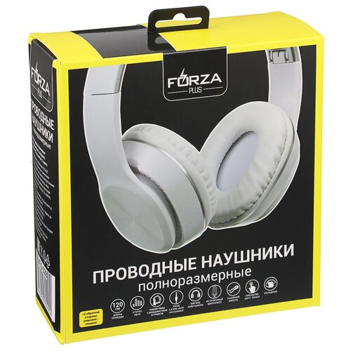 Наушники Forza 410-028 проводные полноразмерные складные кабель 120см пластик 3 цвета 105500₽