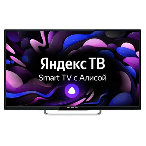 фото 32" телевизор polarline 32pl13tc-sm (rev.3) led на платформе яндекс.тв, черный