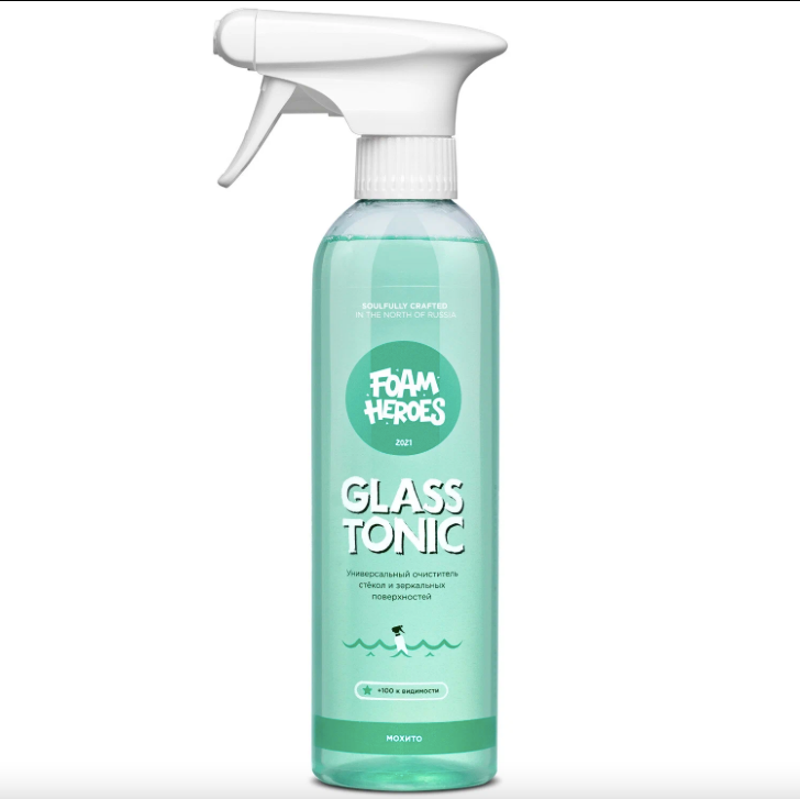 Очиститель стекол на спиртовой основе Foam Heroes Glass Tonic Мохито 500мл