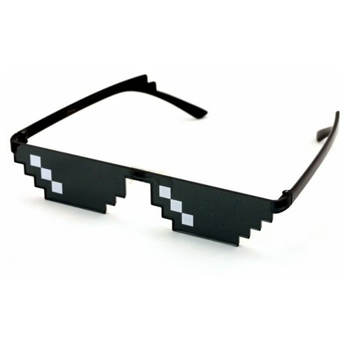 фото Пиксельные очки 8 бит (fashion чёрные) люблю дарить