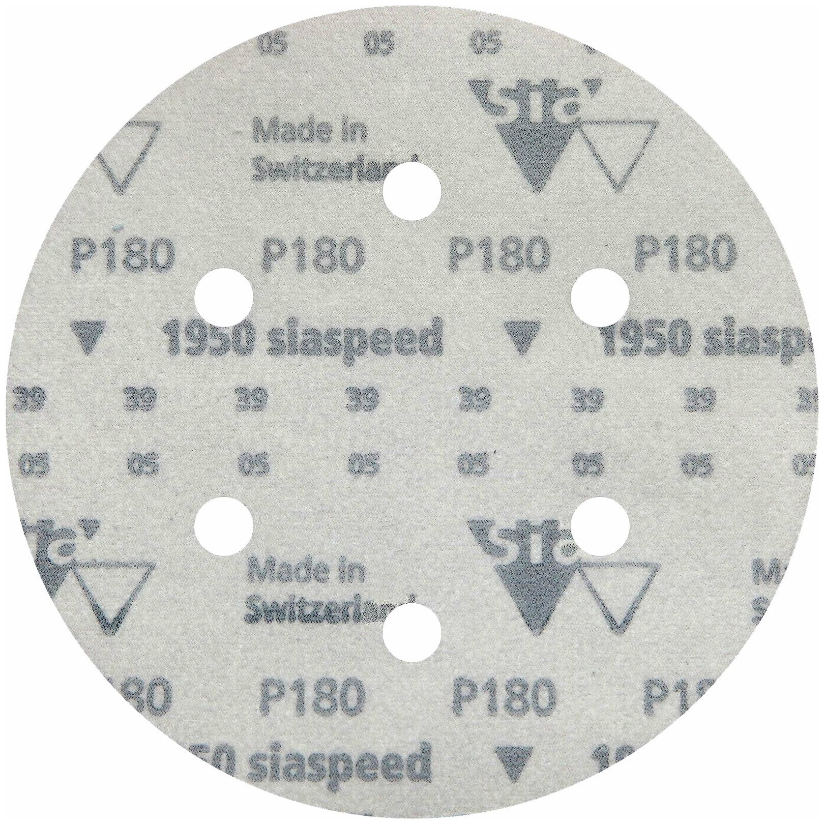 Sia Abrasives siaspeed 1950 Шлифовальный круг на липучке 150мм 6 отверстий P180 в упаковке 6