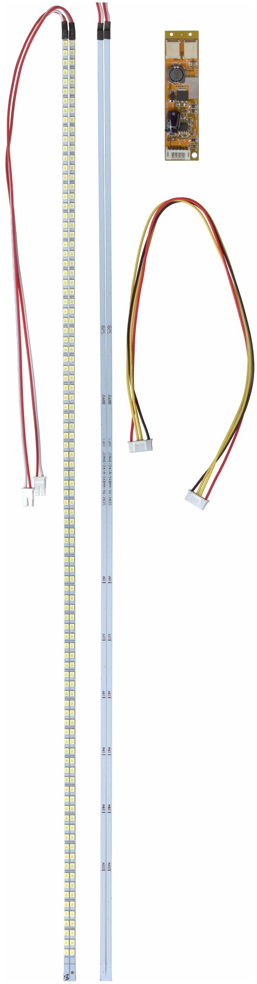 Комплект (2 светодиодные линейки и инвертор) для подсветки ЖК панелей 12-24"