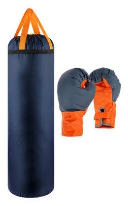 Детский боксёрский набор Гигант, перчатки и груша d=25 см, h=80 см, цвета микс 3745009 .