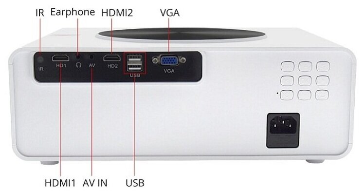 Проектор TouYinGer Q9A Mirroring Белый