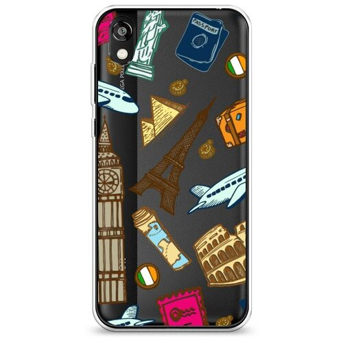 фото Силиконовый чехол "круговорот путешествий 1" на honor 8s prime / хонор 8s прайм case place