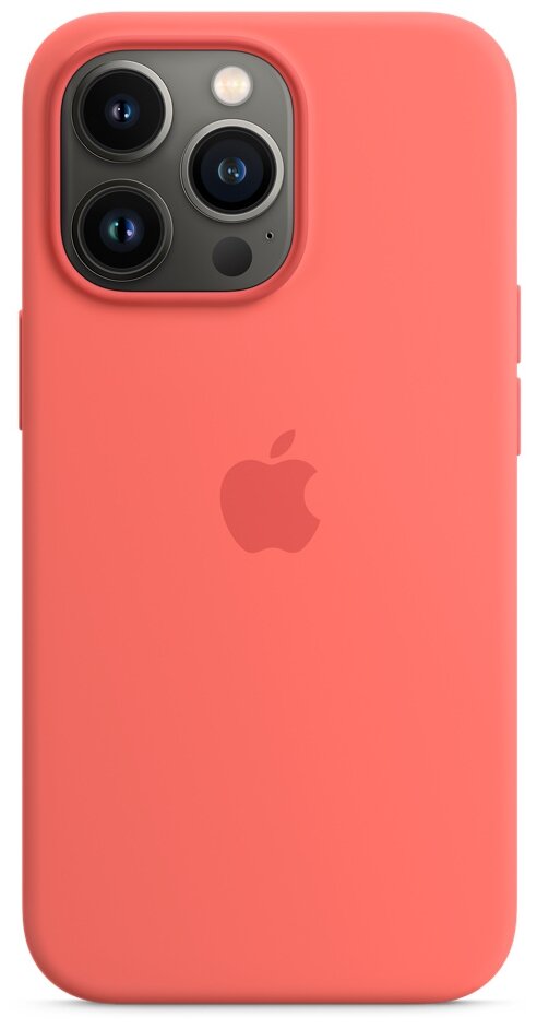 Чехол Apple MagSafe силиконовый для iPhone 13 Pro, розовый помело