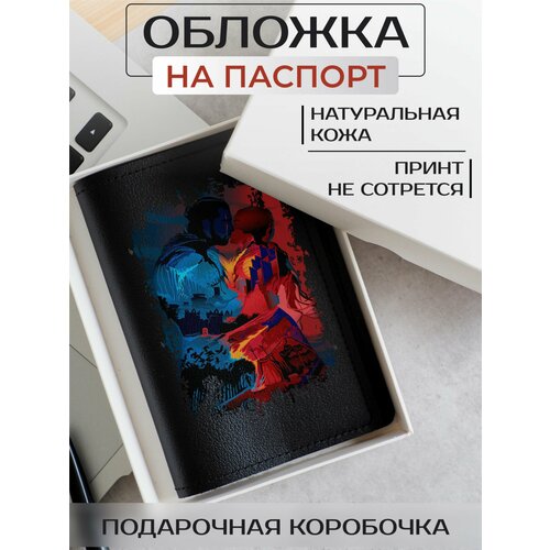 Обложка для паспорта RUSSIAN HandMade, черный обложка на паспорт игра престолов чёрная