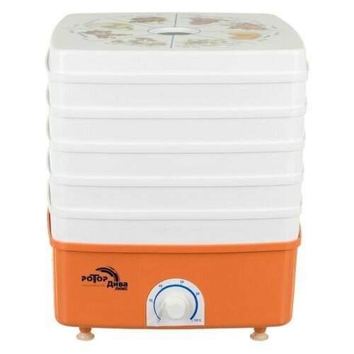 Сушилка для овощей и фруктов Ротор Дива-Люкс СШ 010-02 белый 5 поддонов 505500₽