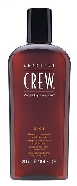 American Crew - шампунь, кондиционер и гель для душа 3-in-1 Classic 250 мл