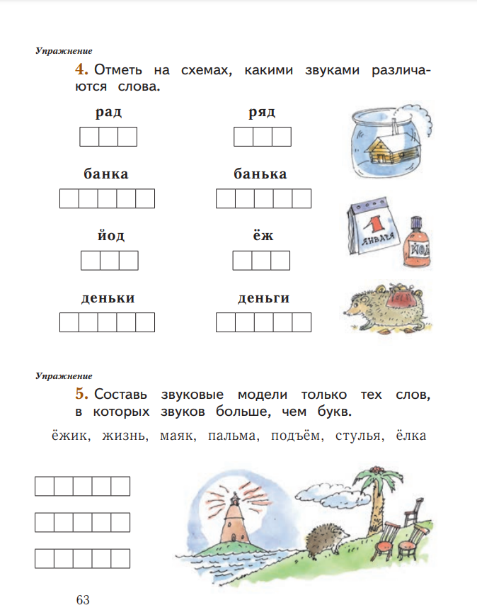 Русский язык. 1 класс. Рабочая тетрадь. В 2-х частях. ФГОС - фото №2