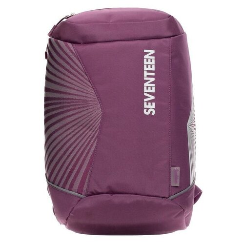 Рюкзак молодёжный Seventeen, 36 х 26 х 18 см, отделение для ноутбука, оптиковолокновые нити, розовый .