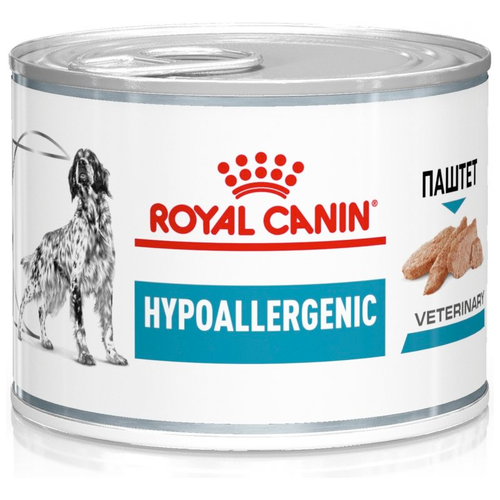 Royal Canin Hypoallergenic для собак 400гр, консервы для собак с пищевой аллергией или непереносимостью