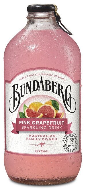 Лимонад ферментированный Bundaberg Австралия 375мл. стекло, Розовый Грейпфрут - фотография № 1