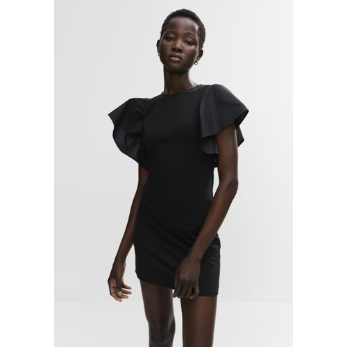 фото Платье mango, размер 34, черный