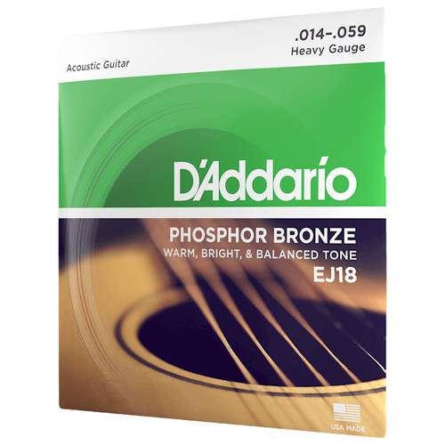 Набор струн D'Addario EJ18, 1 уп. d addario ej15 3d струны для акустической гитары