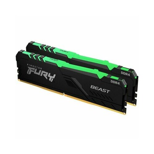Память DDR4 16GB 2x8Gb KIT 3600Mhz Kingston FURY Beast RGB KF436C17BBAK216 936000₽
