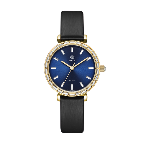 Наручные часы УЧЗ 3020L-1, черный, синий