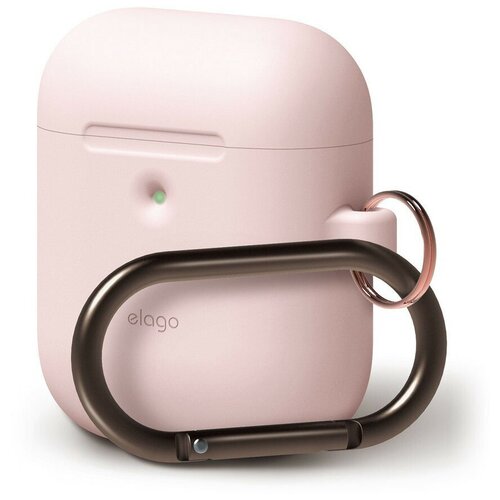 Чехол с карабином Elago A2 Hang Case для AirPods 2 Wireless, цвет Розовый (EAP2SC-HANG-PK) EAP2SC-HANG-PK