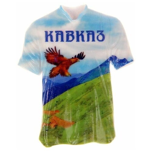 фото Магнит в форме футболки «кавказ нет бренда