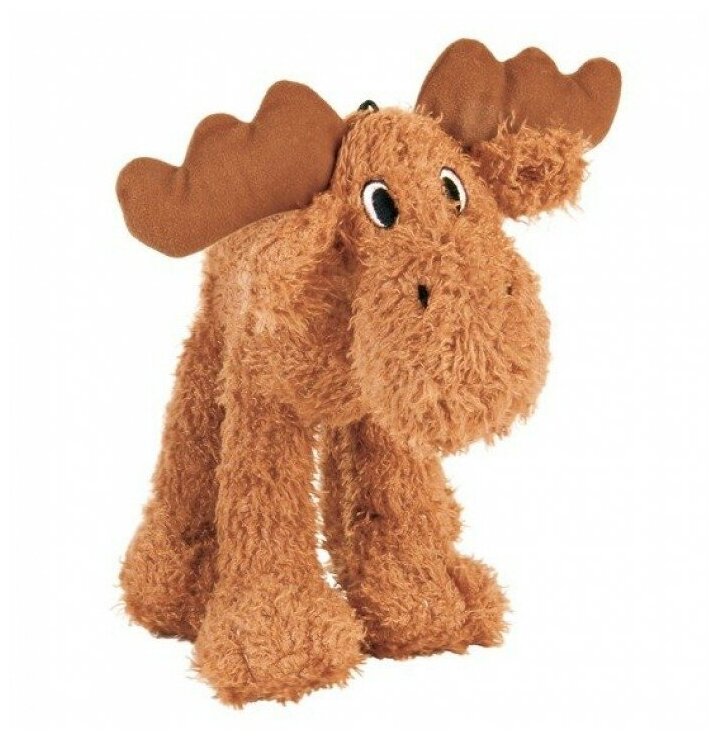 Trixie Лось мягкая игрушка для собак плюш коричневый 15 см