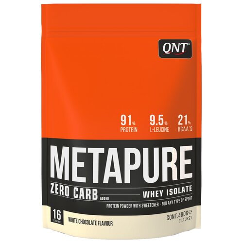 фото Протеин qnt metapure zero carb, 480 гр., белый шоколад