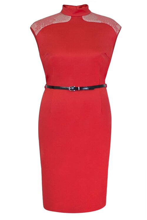 Платье MILA, вечернее, прилегающее, макси, размер 42, красный