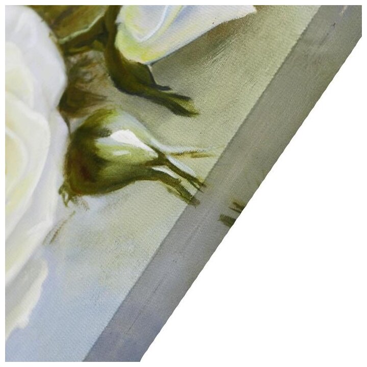 Картина на холсте Topposters "Букет белы* роз", 60*100 см